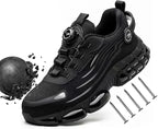 New Work Safety Shoes 36-48 Size for Women Men Mens Steel Toe Sneakers Waterproof Lightweight Breathable Antiskid Boots Men Work