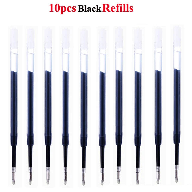 BEIFA Metal Gel Ink Sign Pen Rotating 0.5MM Black Switzerland Refill Business Signing School Office Stationery