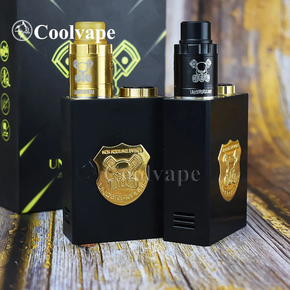WOLF COOLVAPE Underground Series Box Mod Kit E-sigaretta scatola meccanica Mod Kit fit 2*18650 batteria POM/ottone vaporizzatore vape