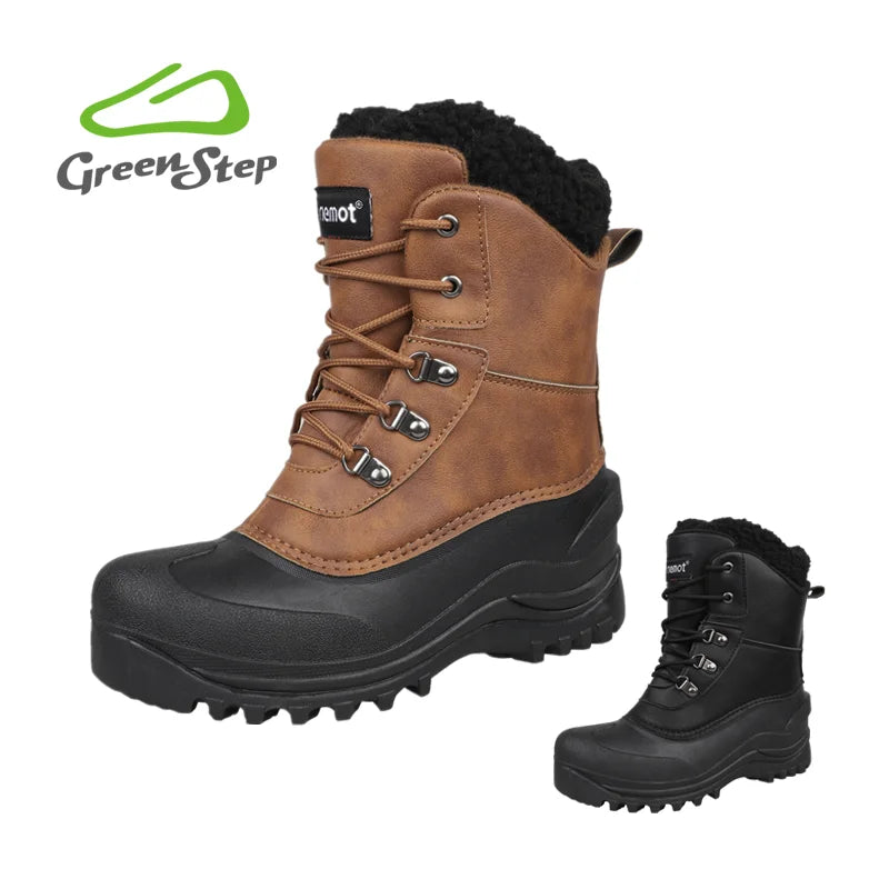 Wholesale 2022 New Design Removable Lining Hiking Leather Shoes Designer Snow Boots for Men Women