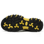 D865 Steel Toe Safety Work Anti-Puncture Anti-Smash Rubber Sole Safety Hiking Steel Toe Work Boots for Men Women
