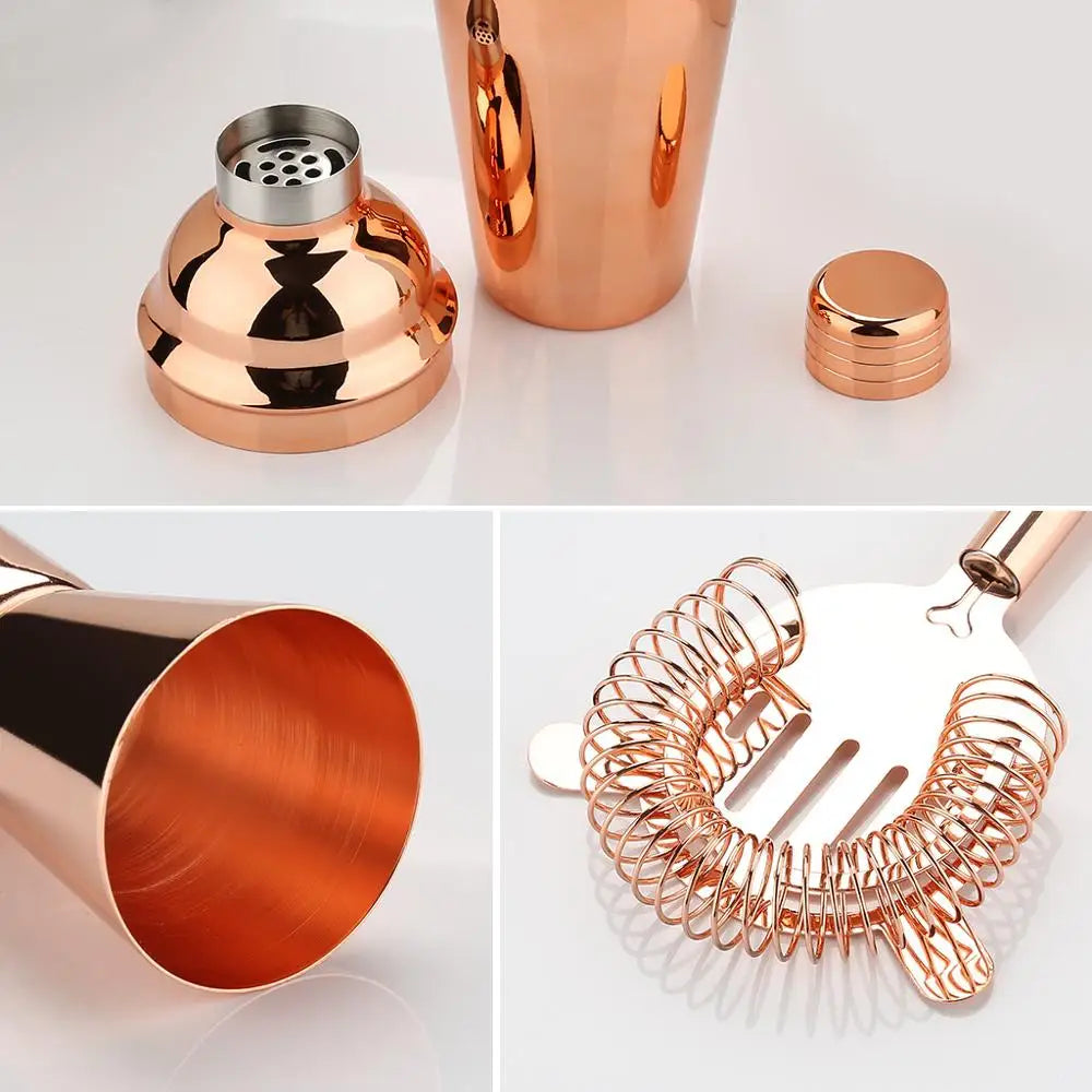 Set per Shaker da Cocktail, Kit da barista da 16 pezzi per Mixer Wine Martini, strumenti da Bar in acciaio inossidabile, accessori per feste per bevande domestiche