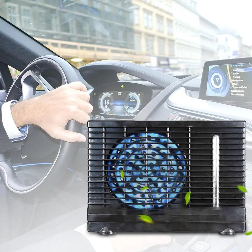 Condizionatore d'aria portatile per auto 12V regolabile 60W condizionatore d'aria per auto ventola di raffreddamento raffreddamento evaporativo per ghiaccio d'acqua