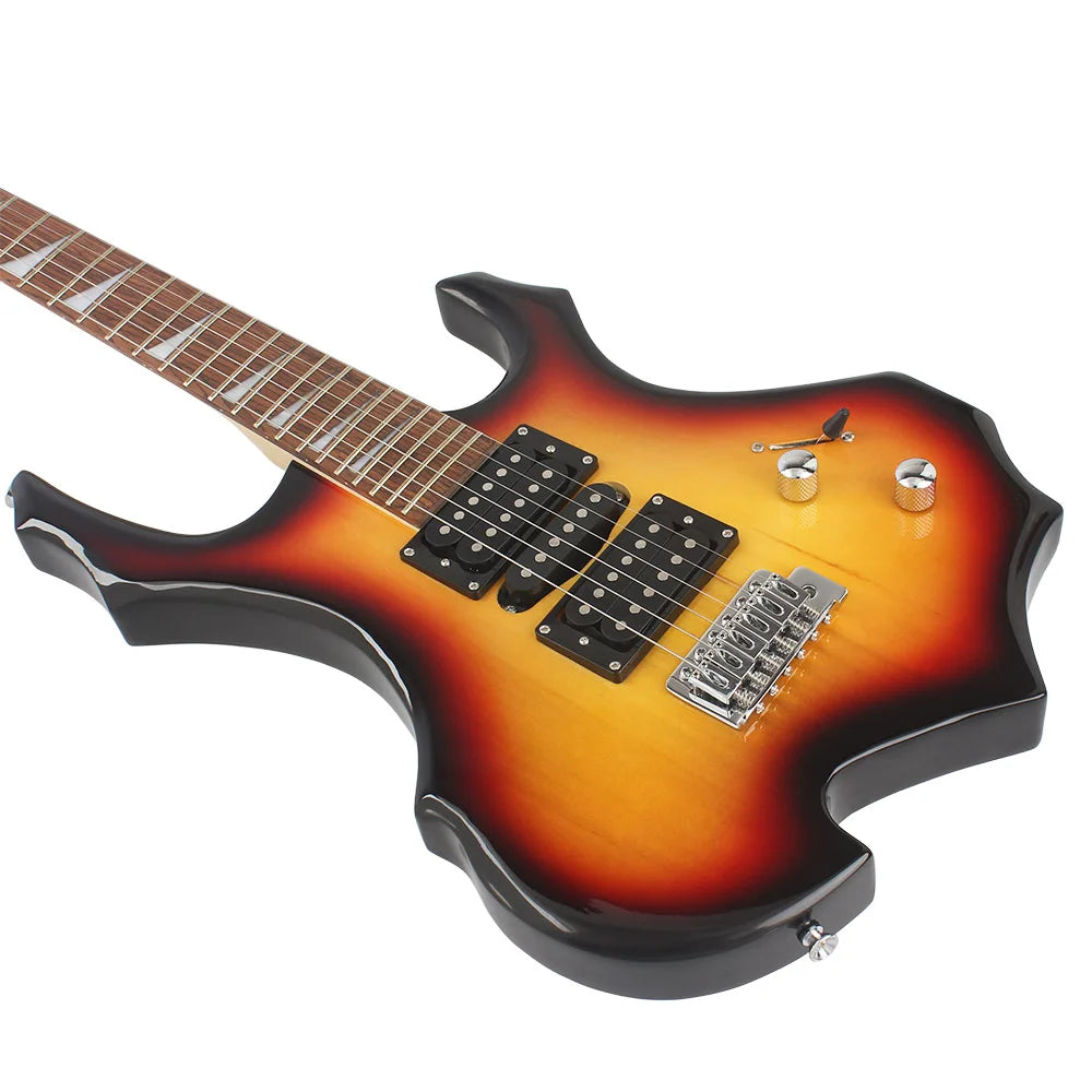 24 tasti 6 corde chitarra elettrica corpo in acero chitarra elettrica Guitarra con borsa altoparlante parti e accessori per chitarra necessari