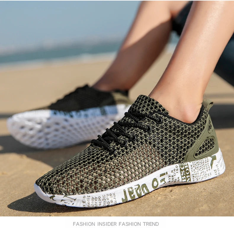 Scarpe casual da uomo estive di alta qualità Scarpe da acqua Scarpe da ginnastica in mesh d'aria Origin Calzature sportive in schiuma di moda Scarpe da spiaggia Scarpe da acqua