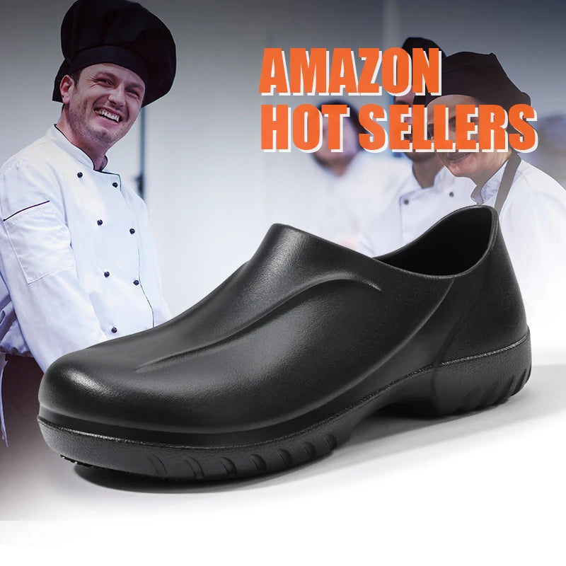 GUYISA Kitchen Non Slip Safety Shoes for Restaurant Hotel Workers Comfortable Footwear for Men and Women