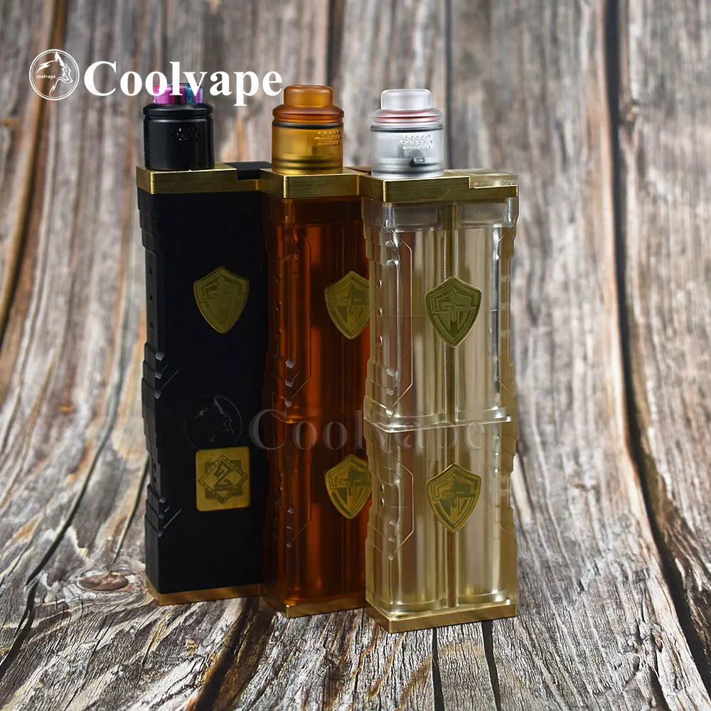 WOLF COOLVAPE knight mod con profilo rda E-sigaretta kit mod meccanici fit 4*18650 batteria ottone PEI materiale mech mod vape
