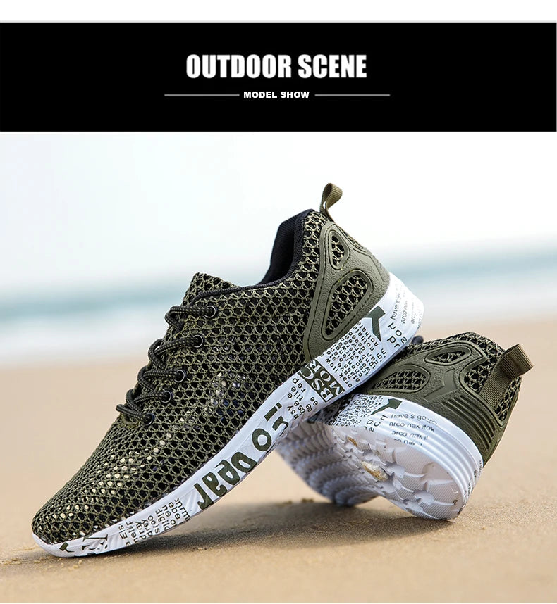 Scarpe casual da uomo estive di alta qualità Scarpe da acqua Scarpe da ginnastica in mesh d'aria Origin Calzature sportive in schiuma di moda Scarpe da spiaggia Scarpe da acqua