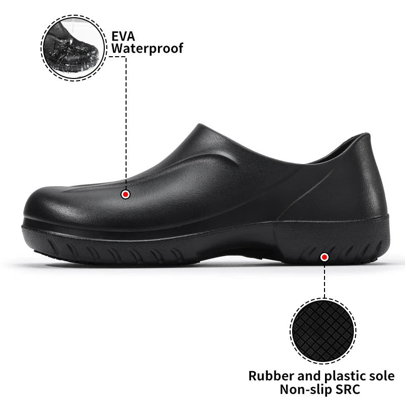 GUYISA Non Slip Safety Work Shoes for Kitchen Restaurant Hotel Environment Unisex for Men and Women