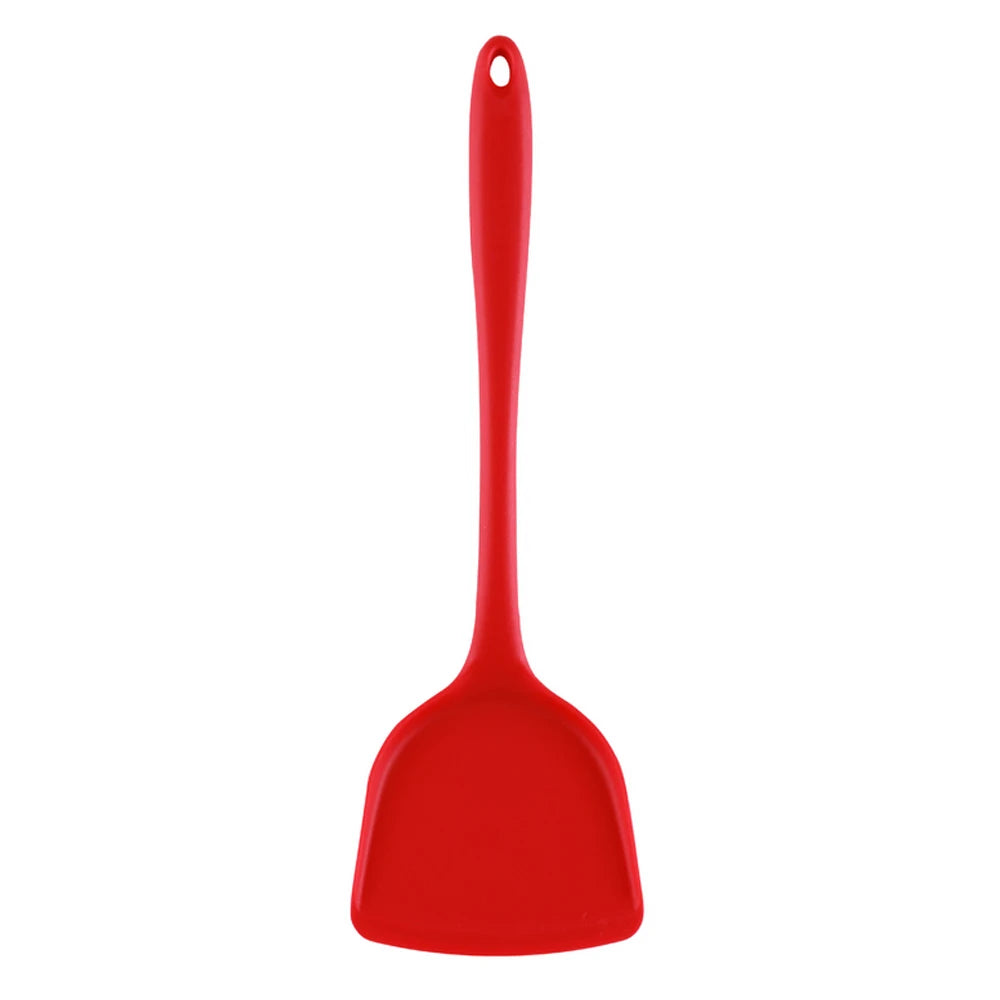 Spatola per tornitori in silicone antiaderente Spatola da cucina resistente al calore Spatola per carne di manzo Spatola per friggere uova Cucchiaio Utensile da cucina Nuovo