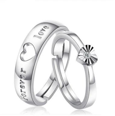 23 tipi lover anelli Endless Love Fidanzamento Matrimonio di Una Coppia Anelli Aneis Mens Dei Monili Impegno Anelli d'argento dei monili di colore
