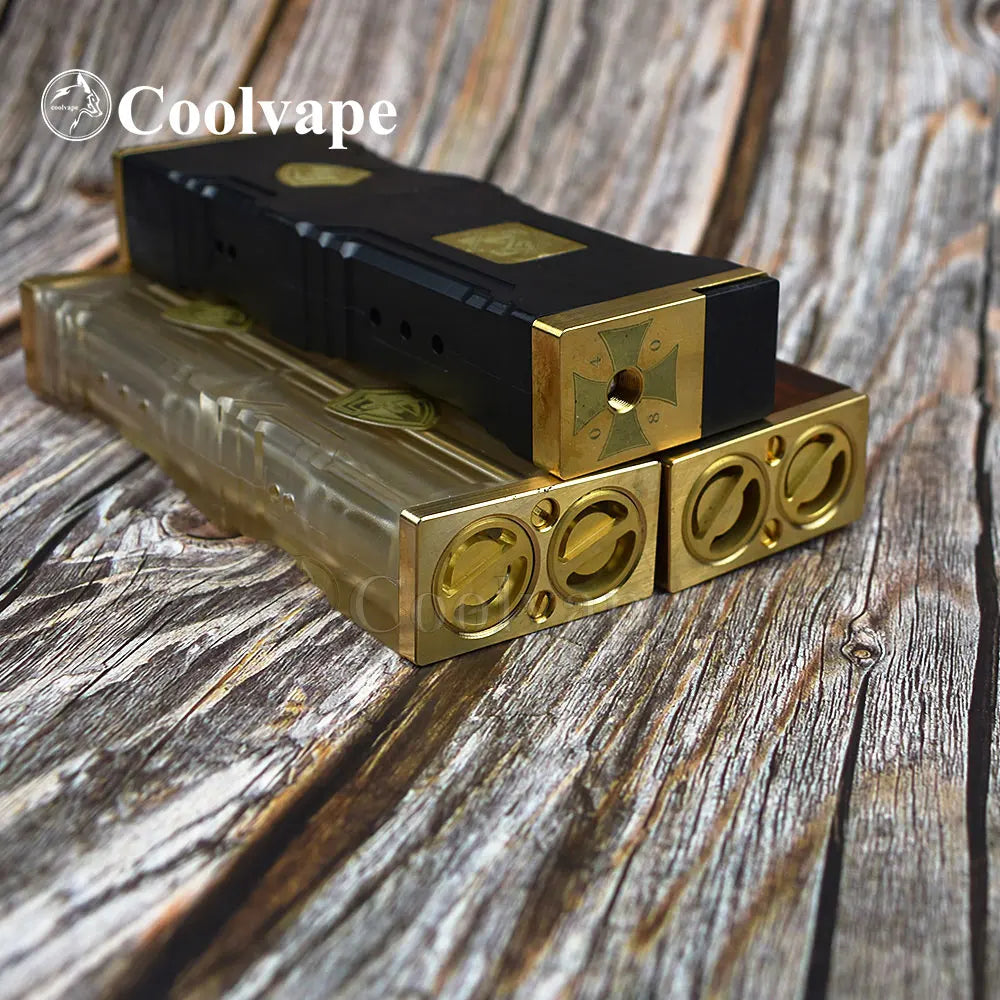 WOLF COOLVAPE knight mod con profilo rda E-sigaretta kit mod meccanici fit 4*18650 batteria ottone PEI materiale mech mod vape
