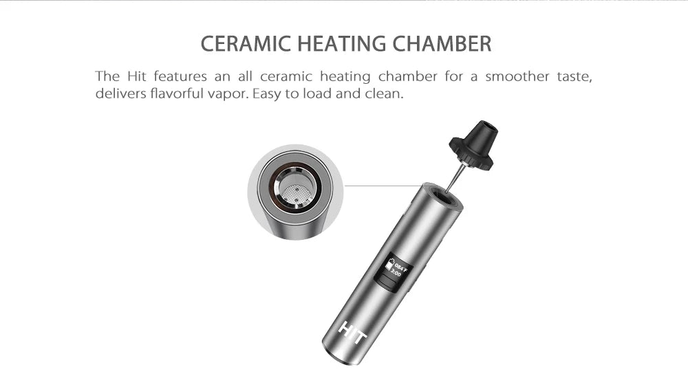 Originale Yocan Hit Kit vaporizzatore per erbe secche E Cigs Type-C OLED 1400mAh camera di riscaldamento in ceramica Herbva Xmax Vane Herbal Vape Pen