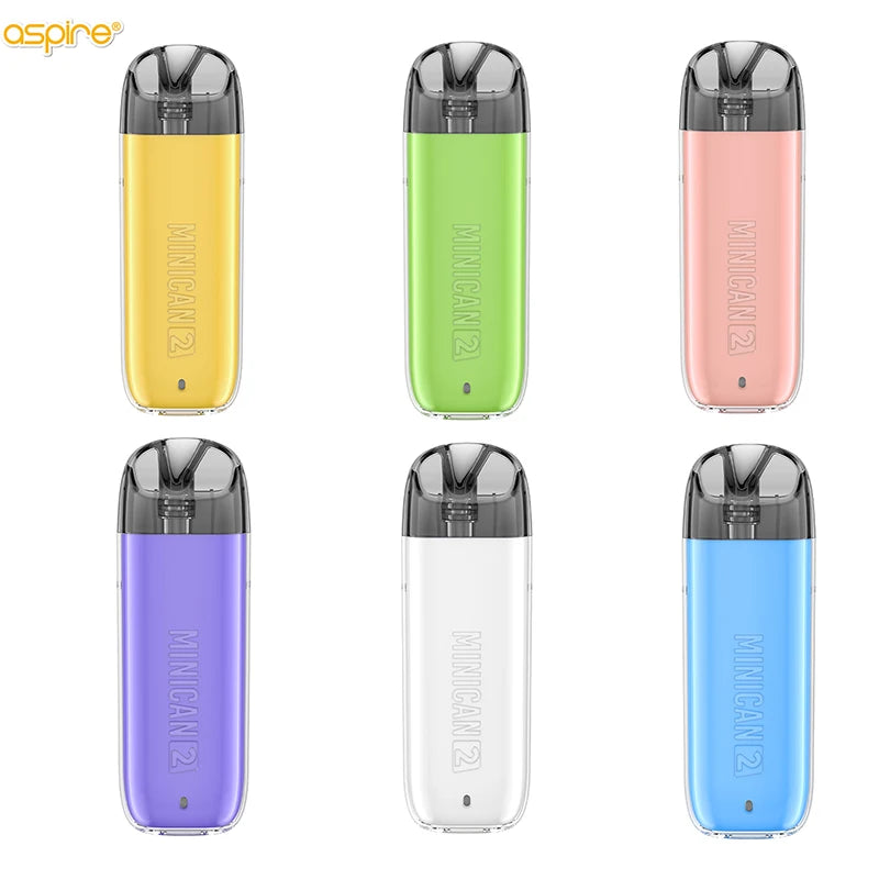 Aspire Minican 2 Kit Sigaretta Elettronica Nuova Versione Minican Vaper Mod 400mAh Po Batteria 2/3 Capacità Pod Sistema E-sigarette