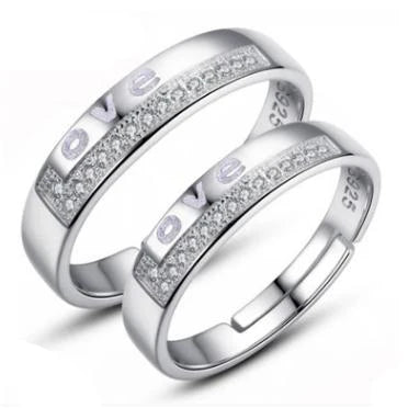 23 tipi lover anelli Endless Love Fidanzamento Matrimonio di Una Coppia Anelli Aneis Mens Dei Monili Impegno Anelli d'argento dei monili di colore