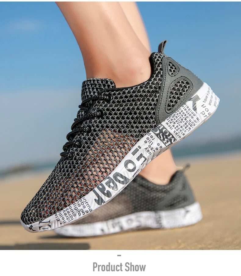 Scarpe casual da uomo estive di alta qualità Scarpe da acqua Scarpe da ginnastica in mesh d'aria Origin Calzature sportive in schiuma di moda Scarpe da spiaggia Scarpe da acqua