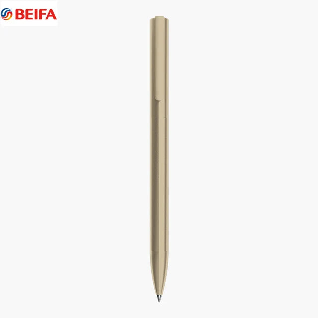 BEIFA Metal Gel Ink Sign Pen Rotating 0.5MM Black Switzerland Refill Business Signing School Office Stationery