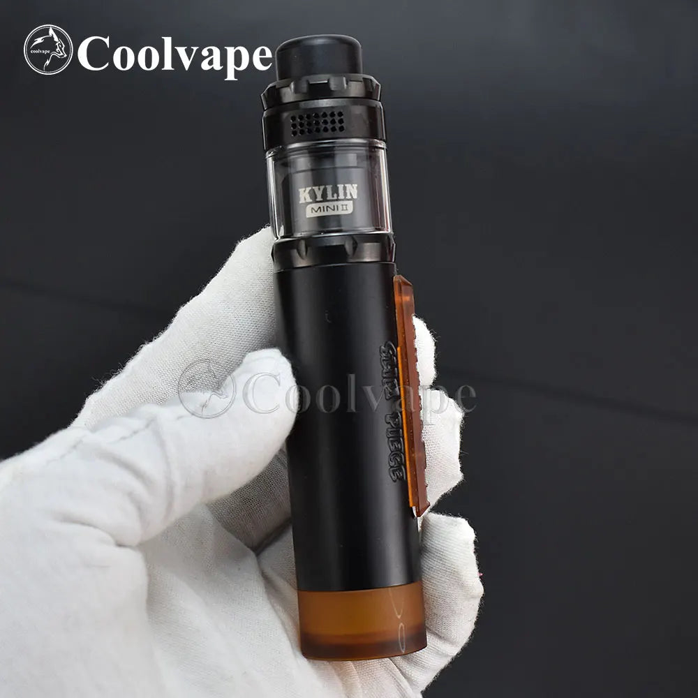 WOLF COOLVAPE Mod pezzo sottile con kylin mini v2 rta 22mm rta mech mod 18650 batteria Kit mod meccanici per sigaretta elettronica a fuoco laterale