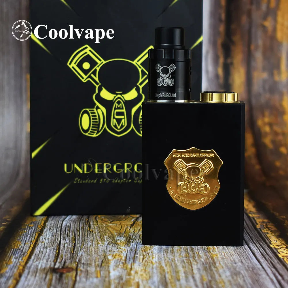 WOLF COOLVAPE Underground Series Box Mod Kit E-sigaretta scatola meccanica Mod Kit fit 2*18650 batteria POM/ottone vaporizzatore vape