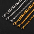 Collane in acciaio inossidabile con catena cubana Curb per gioielli moda uomo 3.5mm/5mm/6mm/7mm/9mm