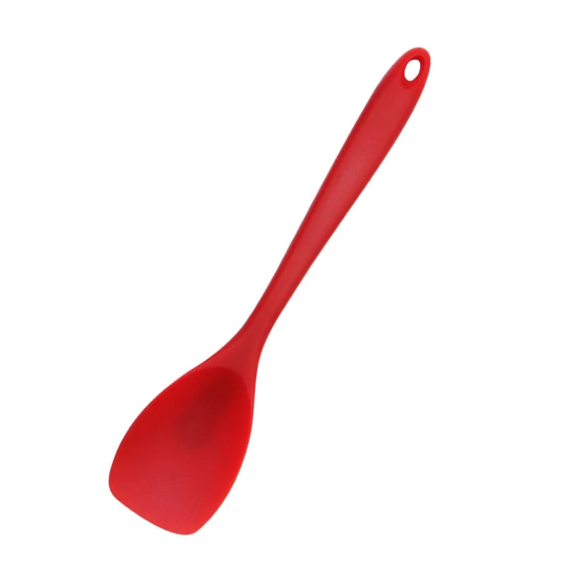 Cucchiaio in silicone per uso alimentare Spatola Cucchiaio da cucina resistente al calore Flessibile antiaderente Raschietto da forno Agitazione Scooping Miscelazione di insalate