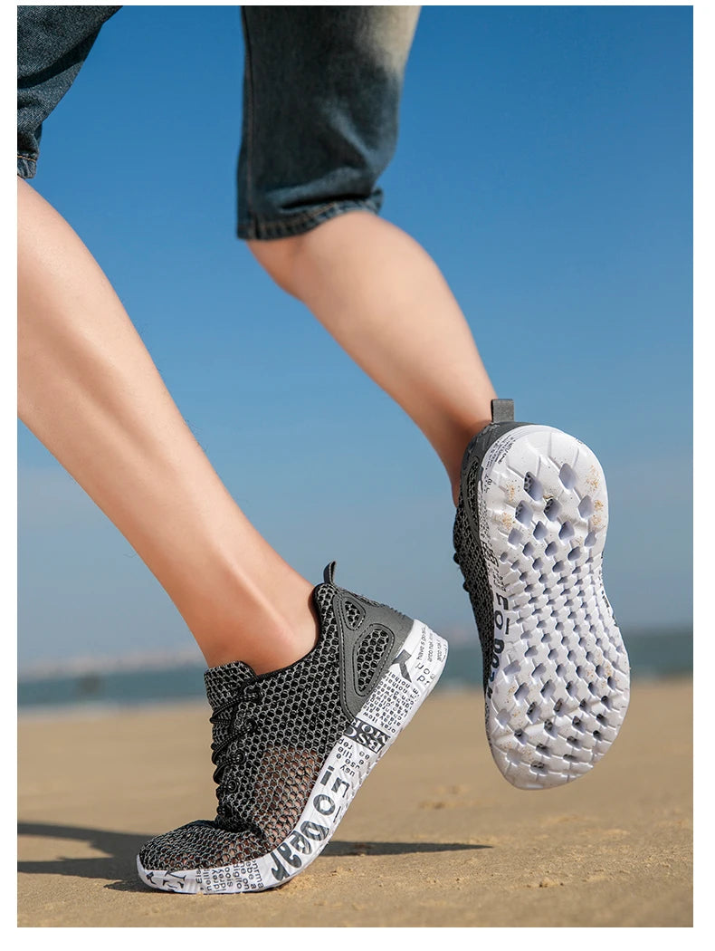 Scarpe casual da uomo estive di alta qualità Scarpe da acqua Scarpe da ginnastica in mesh d'aria Origin Calzature sportive in schiuma di moda Scarpe da spiaggia Scarpe da acqua