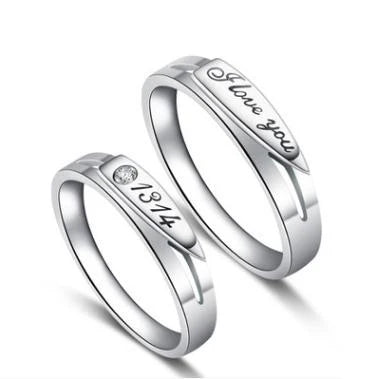 23 tipi lover anelli Endless Love Fidanzamento Matrimonio di Una Coppia Anelli Aneis Mens Dei Monili Impegno Anelli d'argento dei monili di colore