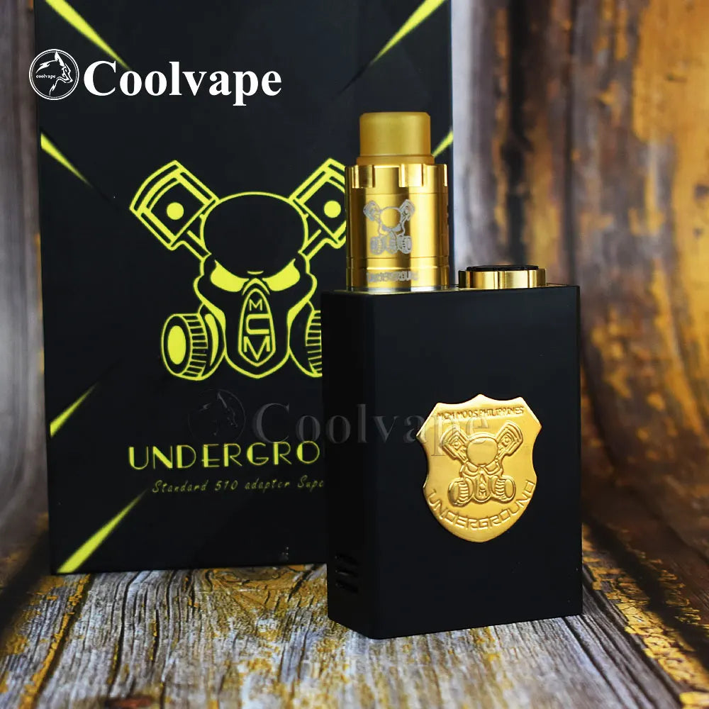 WOLF COOLVAPE Underground Series Box Mod Kit E-sigaretta scatola meccanica Mod Kit fit 2*18650 batteria POM/ottone vaporizzatore vape