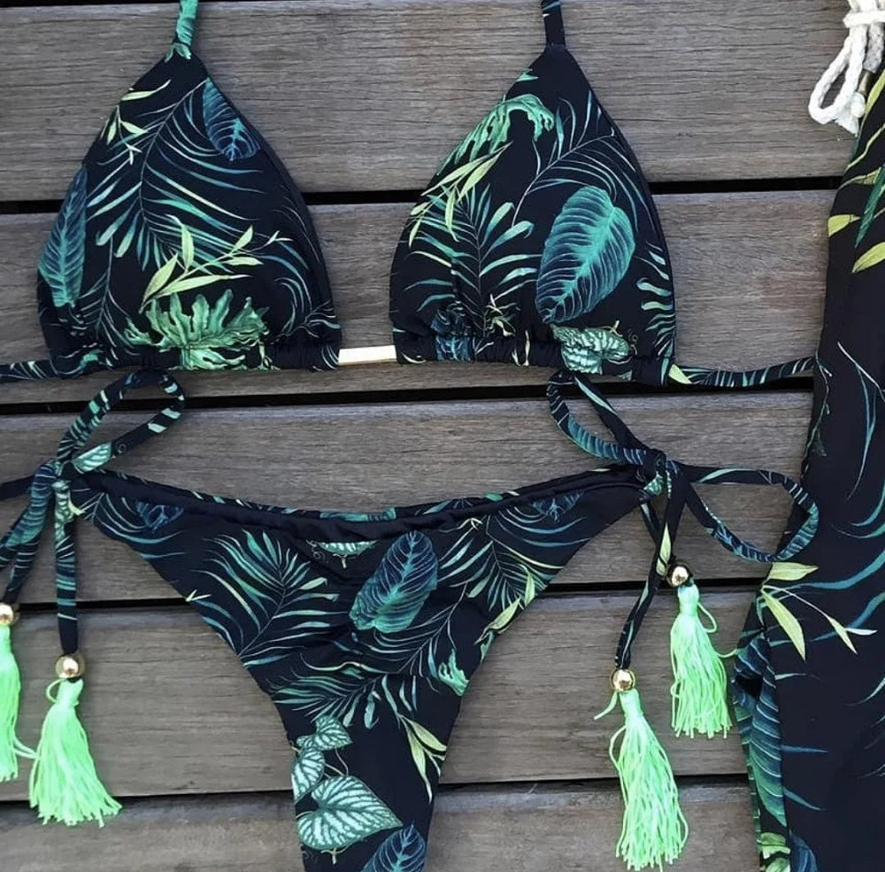 2021 Set bikini sexy 2 pezzi Hot Stamp Sport Costumi da bagno Donna Beachwear Push-Up imbottito Costume da bagno Body Bagnante squisito