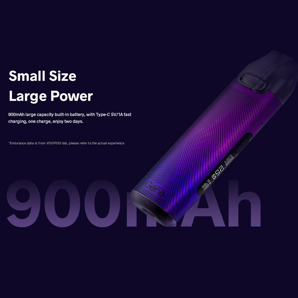 Kit pod ufficiale VOOPOO V Thru Pro Batteria da 900 mAh Cartuccia pod da 3 ml 0,7 ohm 1,2 ohm Carica USB-C Sigaretta elettronica Schermo OLED da 0,69 pollici