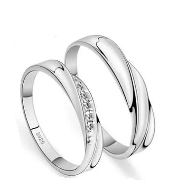 23 tipi lover anelli Endless Love Fidanzamento Matrimonio di Una Coppia Anelli Aneis Mens Dei Monili Impegno Anelli d'argento dei monili di colore