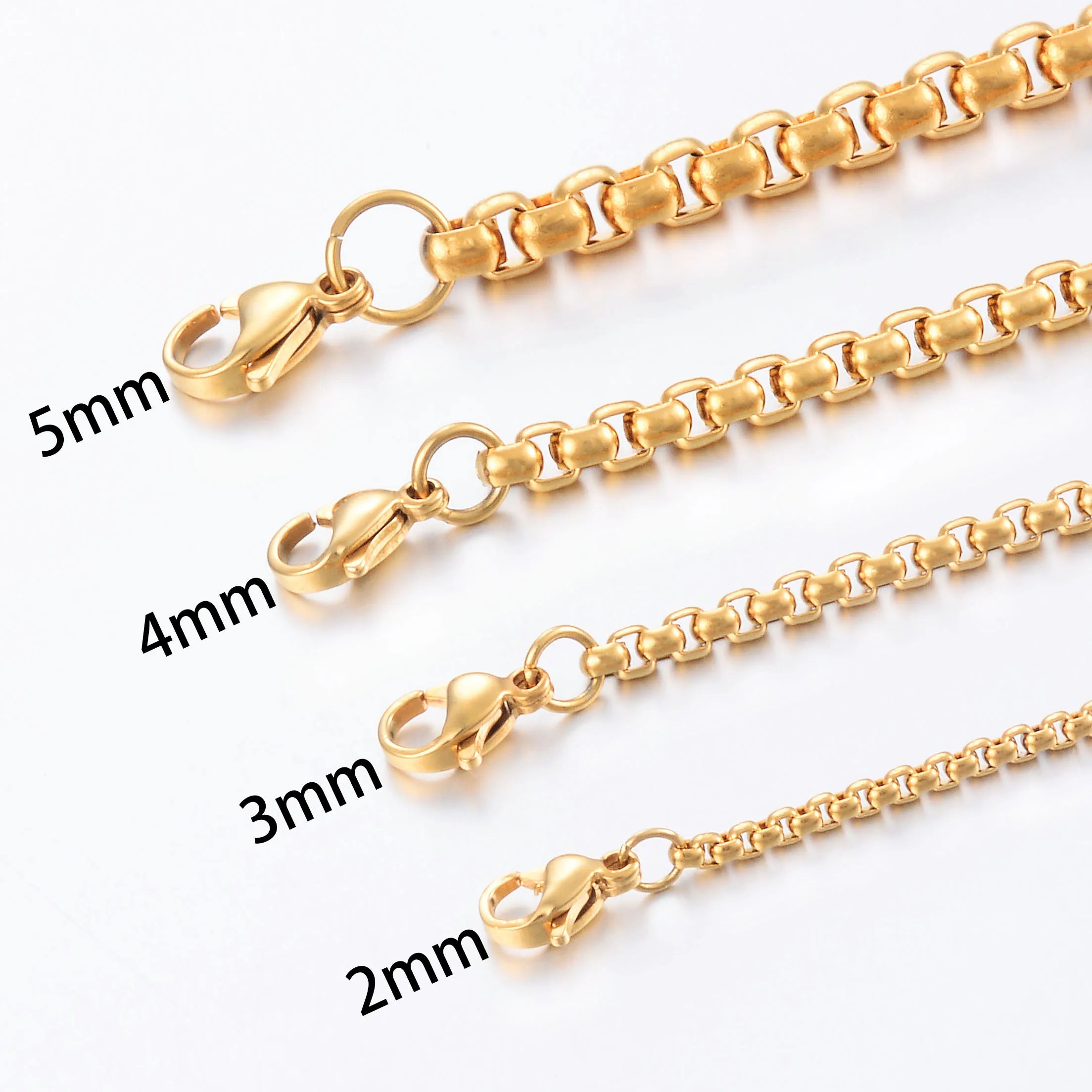 Collana da donna color oro stile punk in acciaio inossidabile I gioielli di moda di alta qualità possono essere personalizzati all'ingrosso