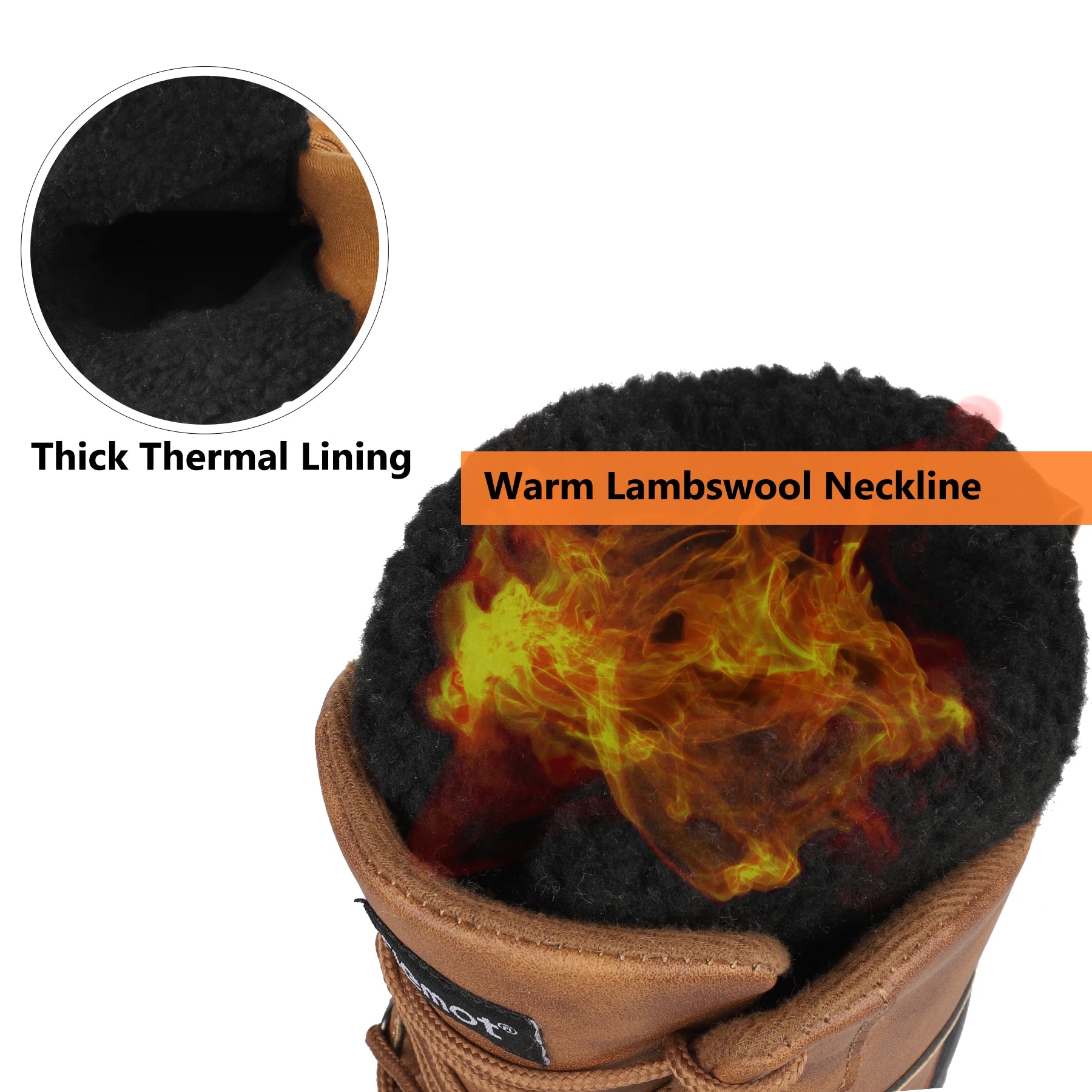 Wholesale 2022 New Design Removable Lining Hiking Leather Shoes Designer Snow Boots for Men Women