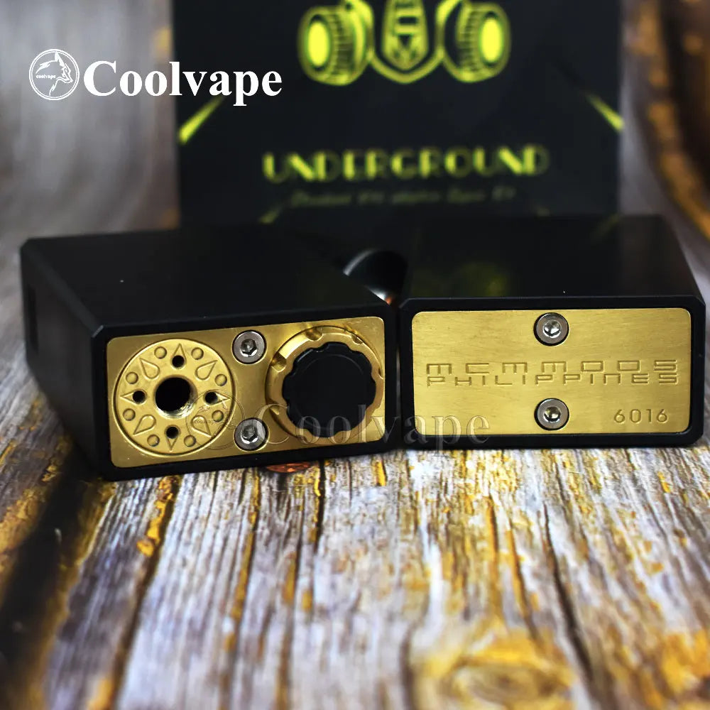 WOLF COOLVAPE Underground Series Box Mod Kit E-sigaretta scatola meccanica Mod Kit fit 2*18650 batteria POM/ottone vaporizzatore vape