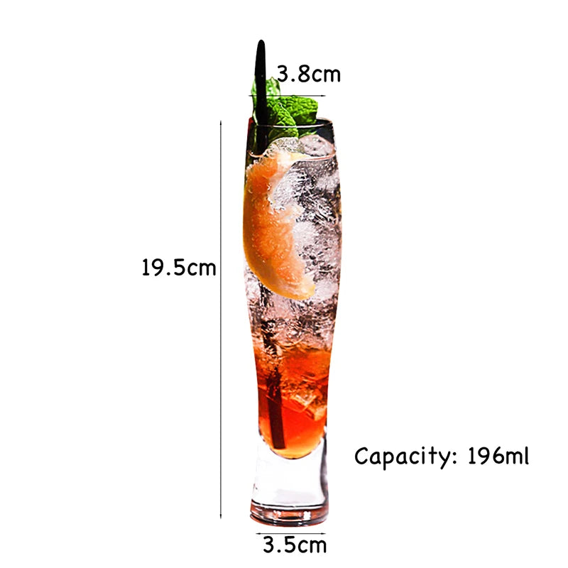 Bicchieri in cristallo senza piombo, creativi, per bibite, Collins, tumbler, per acqua, succo, birra e cocktail