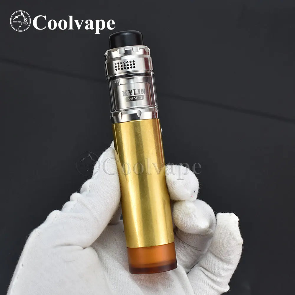 WOLF COOLVAPE Mod pezzo sottile con kylin mini v2 rta 22mm rta mech mod 18650 batteria Kit mod meccanici per sigaretta elettronica a fuoco laterale
