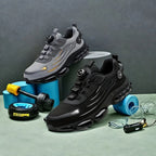 Rotary Buckle Work Safety Shoes for Men and Women Air Soft Sole Lightweight Protective Work Sneakers Men Breathable Boots