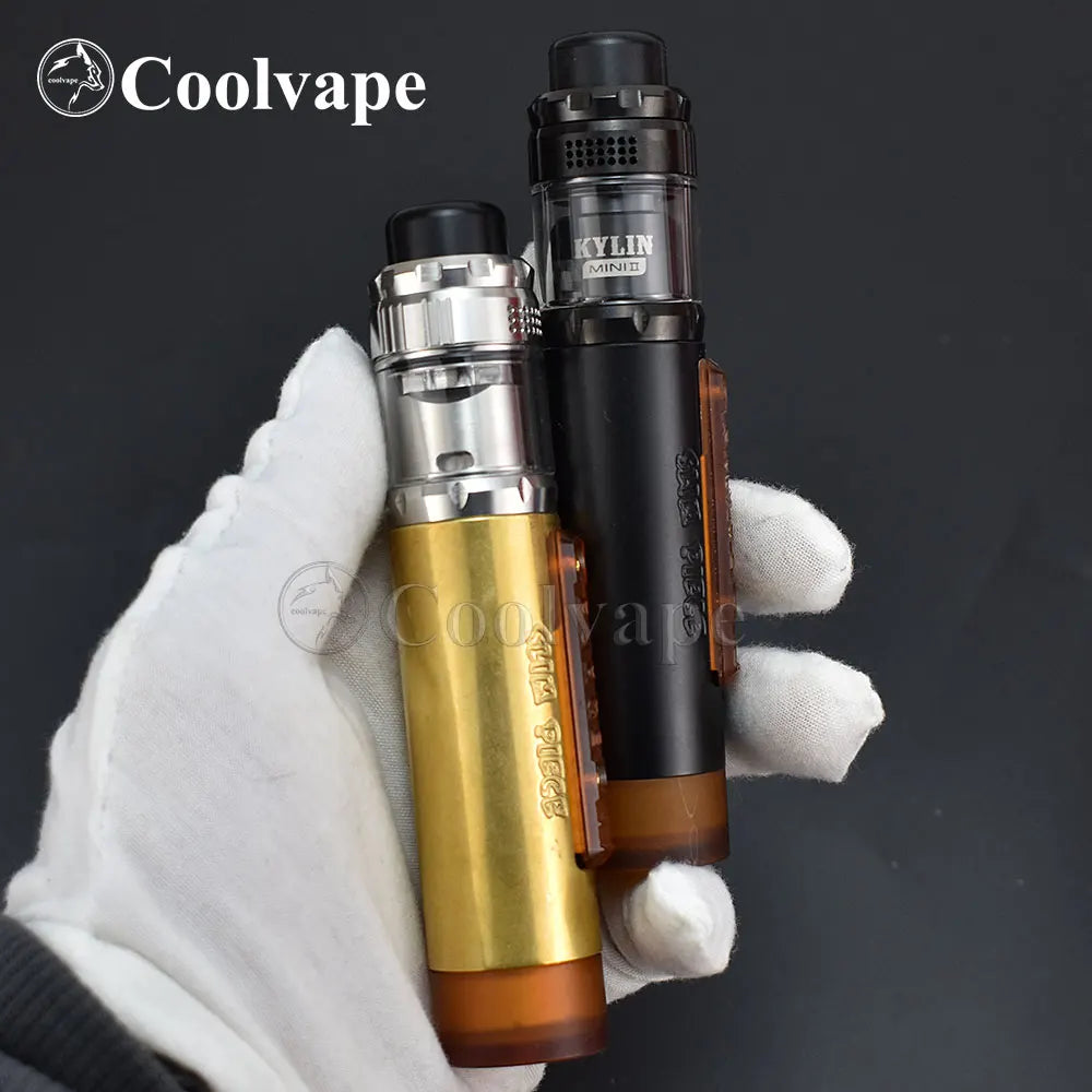 WOLF COOLVAPE Mod pezzo sottile con kylin mini v2 rta 22mm rta mech mod 18650 batteria Kit mod meccanici per sigaretta elettronica a fuoco laterale