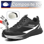 JIANKUN ASTM CE Certified Sports Shoes for Men and Women Composite Toe Mesh+TPU Midsole EVA+Rubber Outsole Winter Safety Shoes