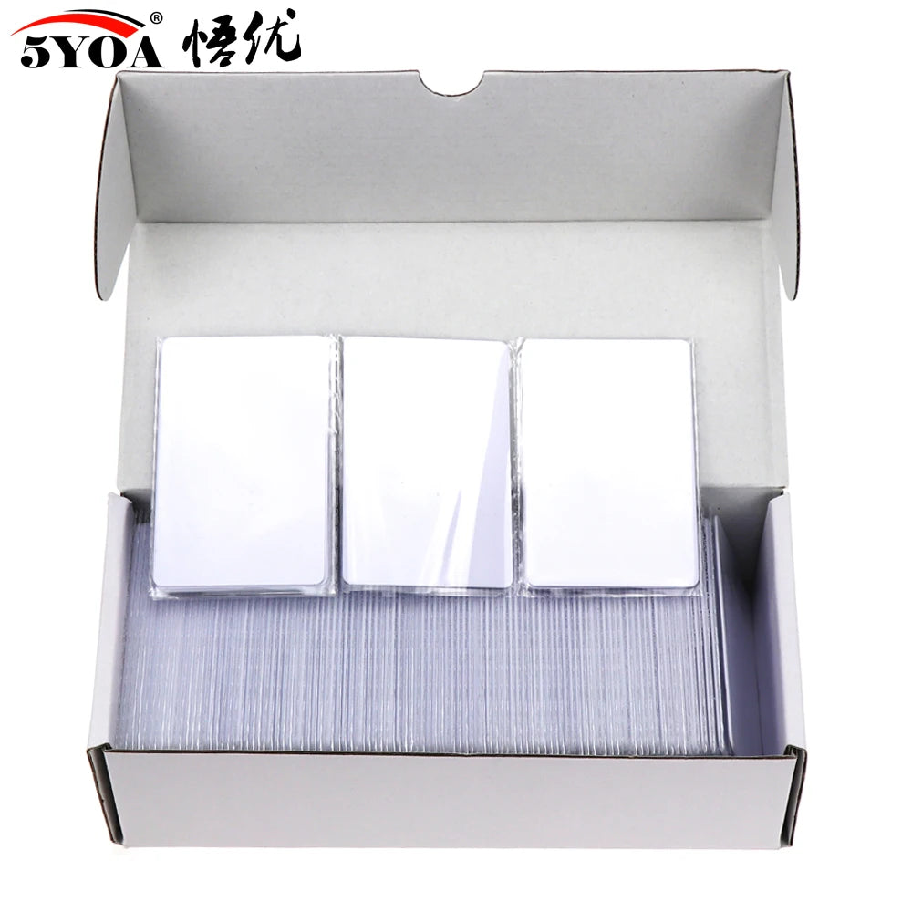 10 pz/lotto Carta RFID 13.56Mhz IC Carte MF S50 Classic 1K M1 Di Prossimità Intelligente 0.8mm Per Il Sistema di Controllo Accessi ISO14443A