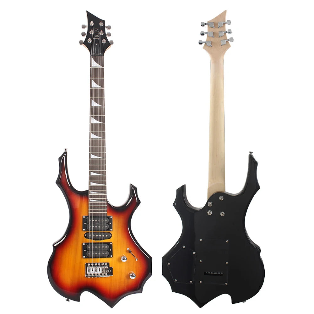 24 tasti 6 corde chitarra elettrica corpo in acero chitarra elettrica Guitarra con borsa altoparlante parti e accessori per chitarra necessari