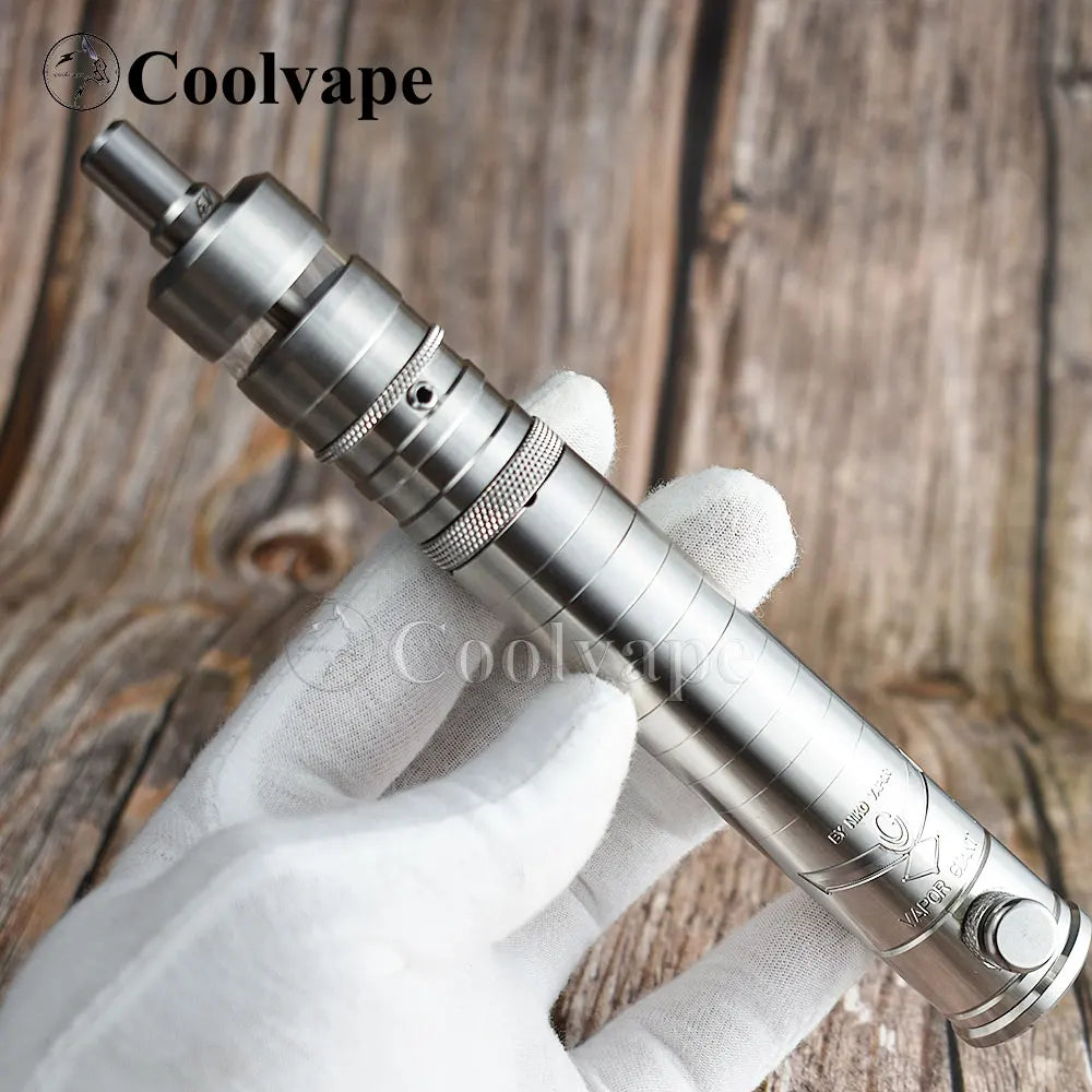 WOLF COOLVAPE Vapor Mod gigante con Flash-E-Vapor V4.5+ rta 316ss 23mm vape Atomizzatore mod meccanico adatto 18650 batteria e-sigaretta