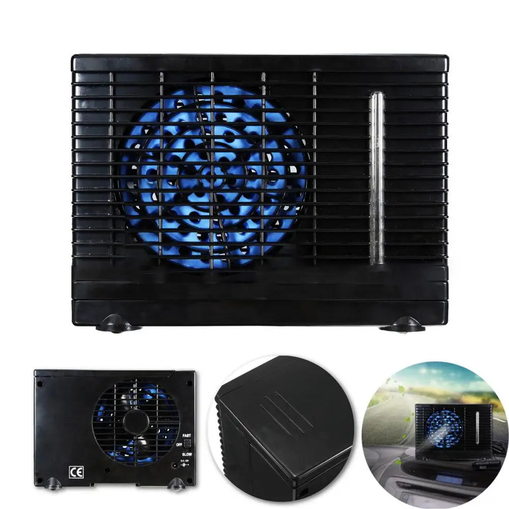 Condizionatore d'aria portatile per auto 12V regolabile 60W condizionatore d'aria per auto ventola di raffreddamento raffreddamento evaporativo per ghiaccio d'acqua