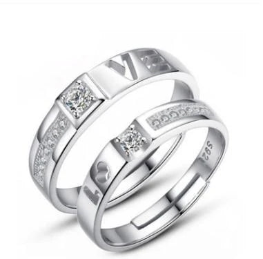 23 tipi lover anelli Endless Love Fidanzamento Matrimonio di Una Coppia Anelli Aneis Mens Dei Monili Impegno Anelli d'argento dei monili di colore