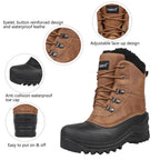 Wholesale 2022 New Design Removable Lining Hiking Leather Shoes Designer Snow Boots for Men Women