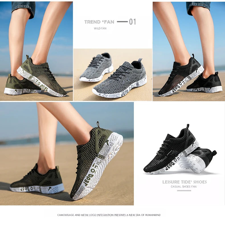 Scarpe casual da uomo estive di alta qualità Scarpe da acqua Scarpe da ginnastica in mesh d'aria Origin Calzature sportive in schiuma di moda Scarpe da spiaggia Scarpe da acqua