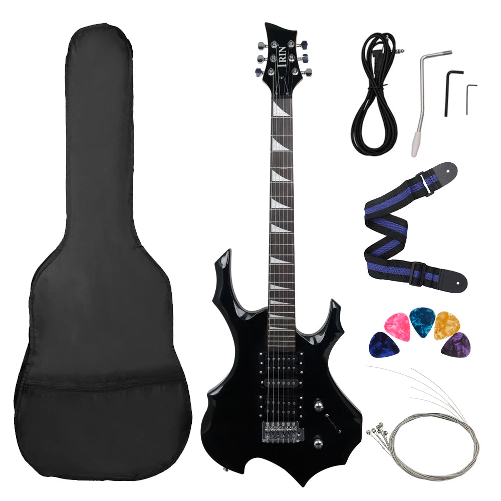 24 tasti 6 corde chitarra elettrica corpo in acero chitarra elettrica Guitarra con borsa altoparlante parti e accessori per chitarra necessari