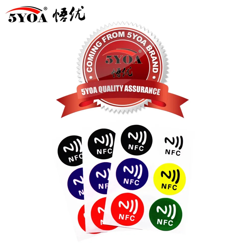 6 pz/lotto Tag NFC Adesivi NFC213 Etichetta Rfid Tag Carta Chiave Adesiva llaveros llavero Token Patrol