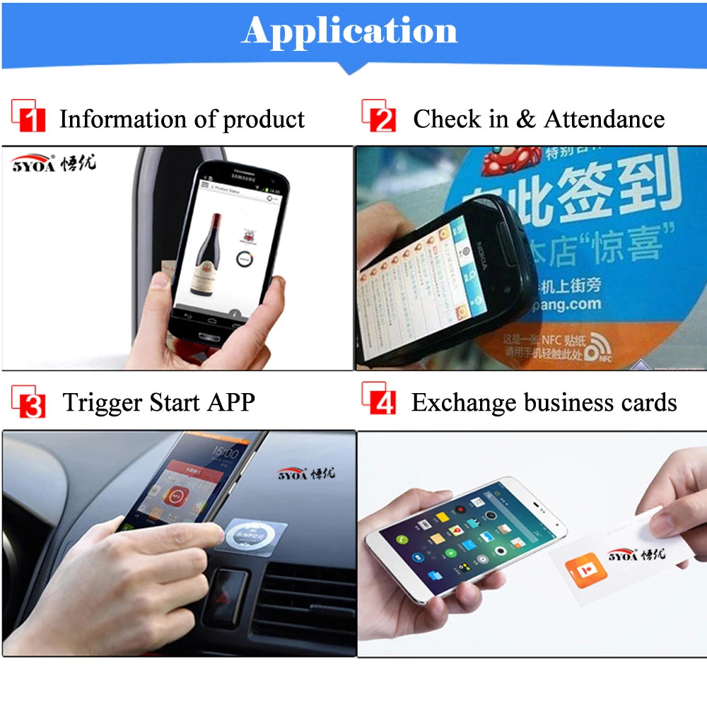 6 pz/lotto Tag NFC Adesivi NFC213 Etichetta Rfid Tag Carta Chiave Adesiva llaveros llavero Token Patrol