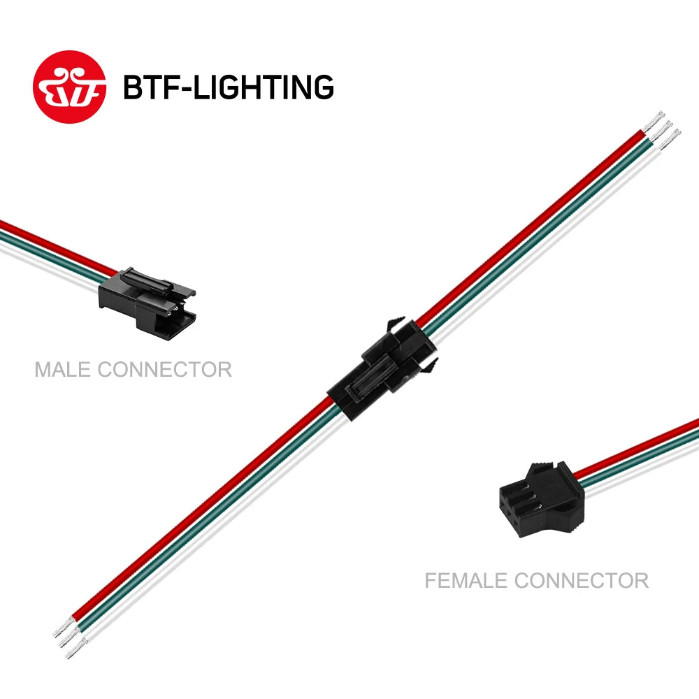 5 paia 10 paia 2pin 3pin 4pin 5pin JST connettore SM maschio e femmina per WS2812B SK6812 WS2815 2835 5050 RGB RGBW striscia luminosa a LED
